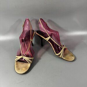 Vintage Gucci Strappy Heel Sandals, Size 38